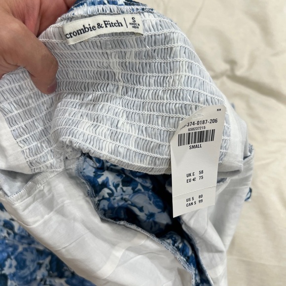 Abercrombie & Fitch Blue Floral Mini Dress - Picture 5 of 5